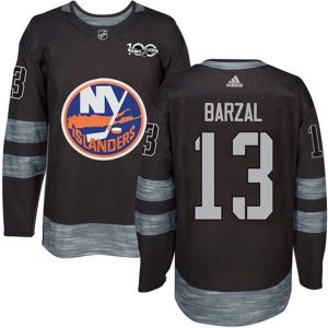 Herren New York Islanders Eishockey Trikot Mathew Barzal 13 1917-2017 100th Anniversary Schwarz Authentic